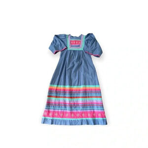 Colorful Vintage Sakowits maxi dress